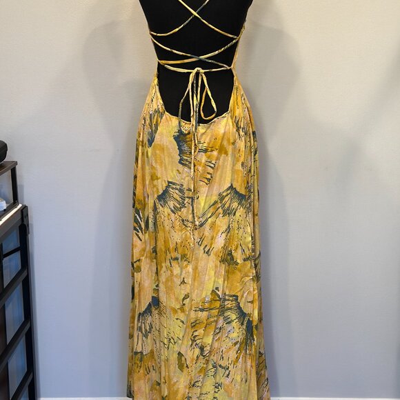 Free People Nellie Printed Maxi Dress - Size 10 - $65 - Picture 2 of 5